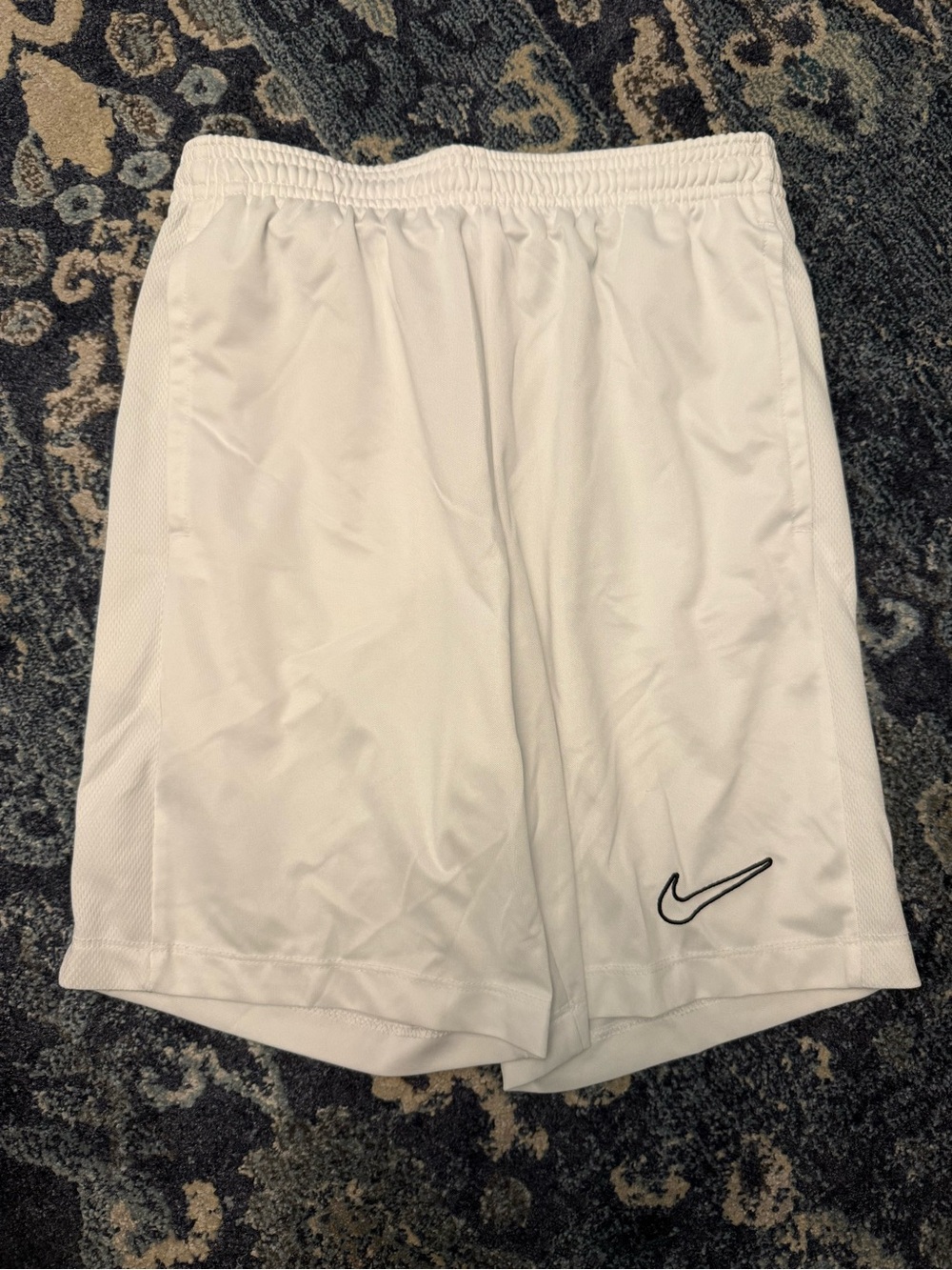 Nike Youth White Performance Athletic Shorts